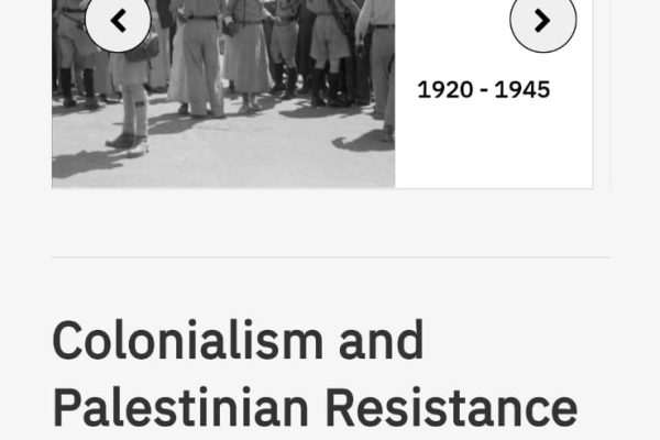 E’ online l’enciclopedia interattiva sulla questione palestinese